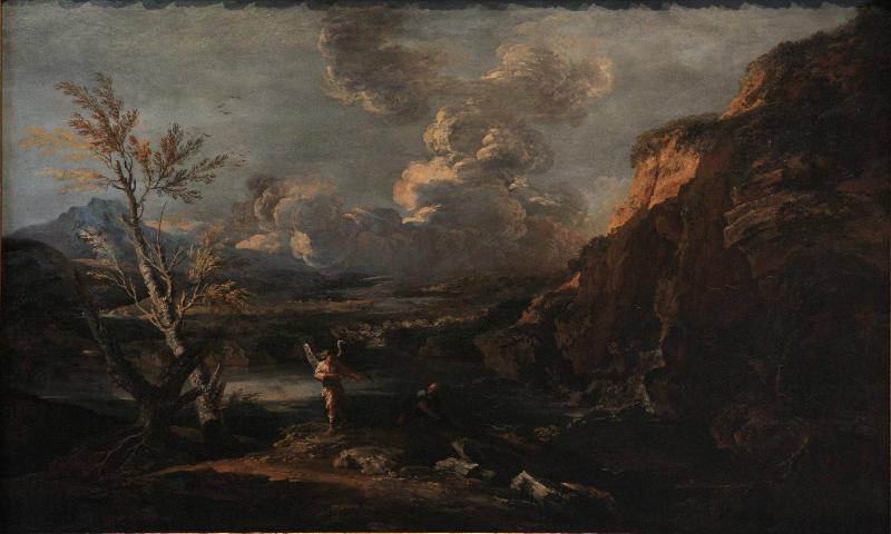 Salvator Rosa Landscape with Tobit and the angel Germany oil painting art